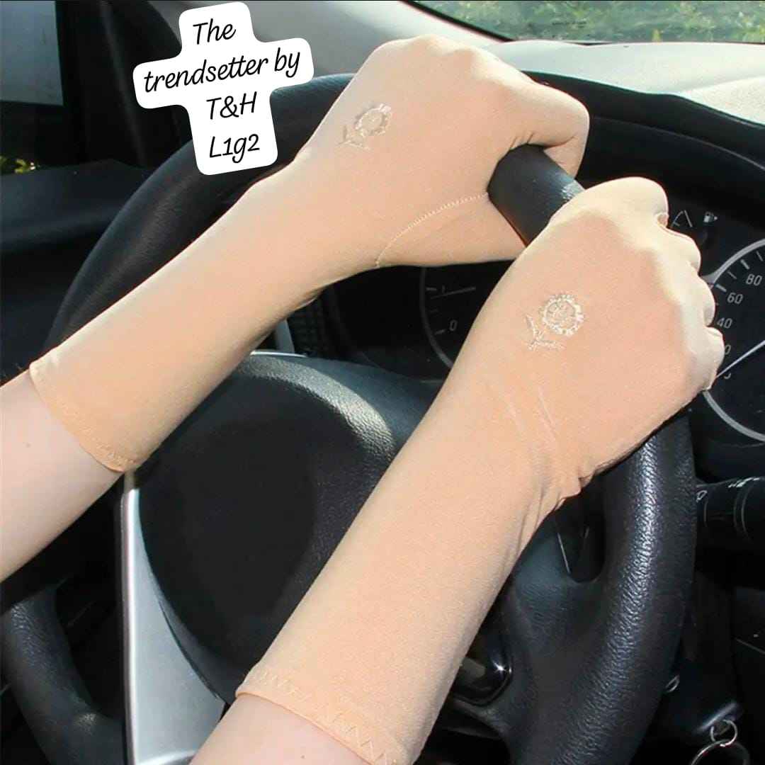 Ladies Hand Sun Protecting Hijab Gloves