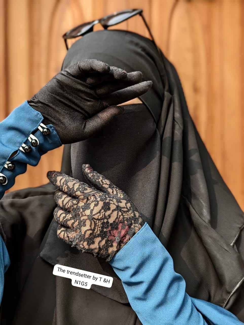 Imported Net Gloves for Elegant and Breathable Wear