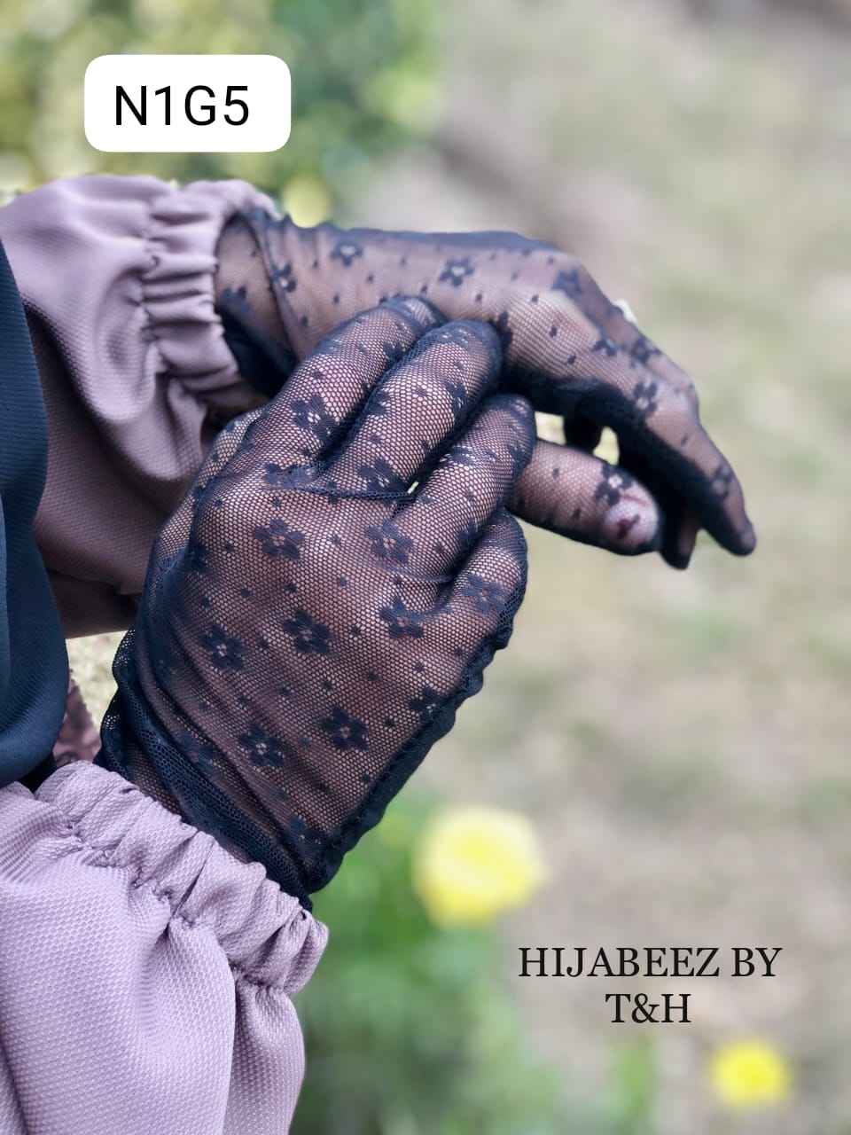 Imported Net Gloves for Elegant and Breathable Wear