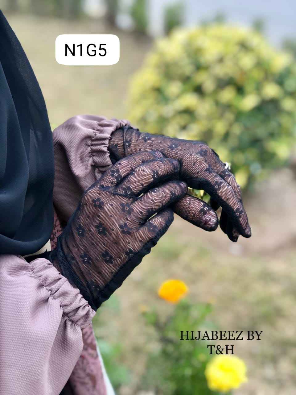 Imported Net Gloves for Elegant and Breathable Wear
