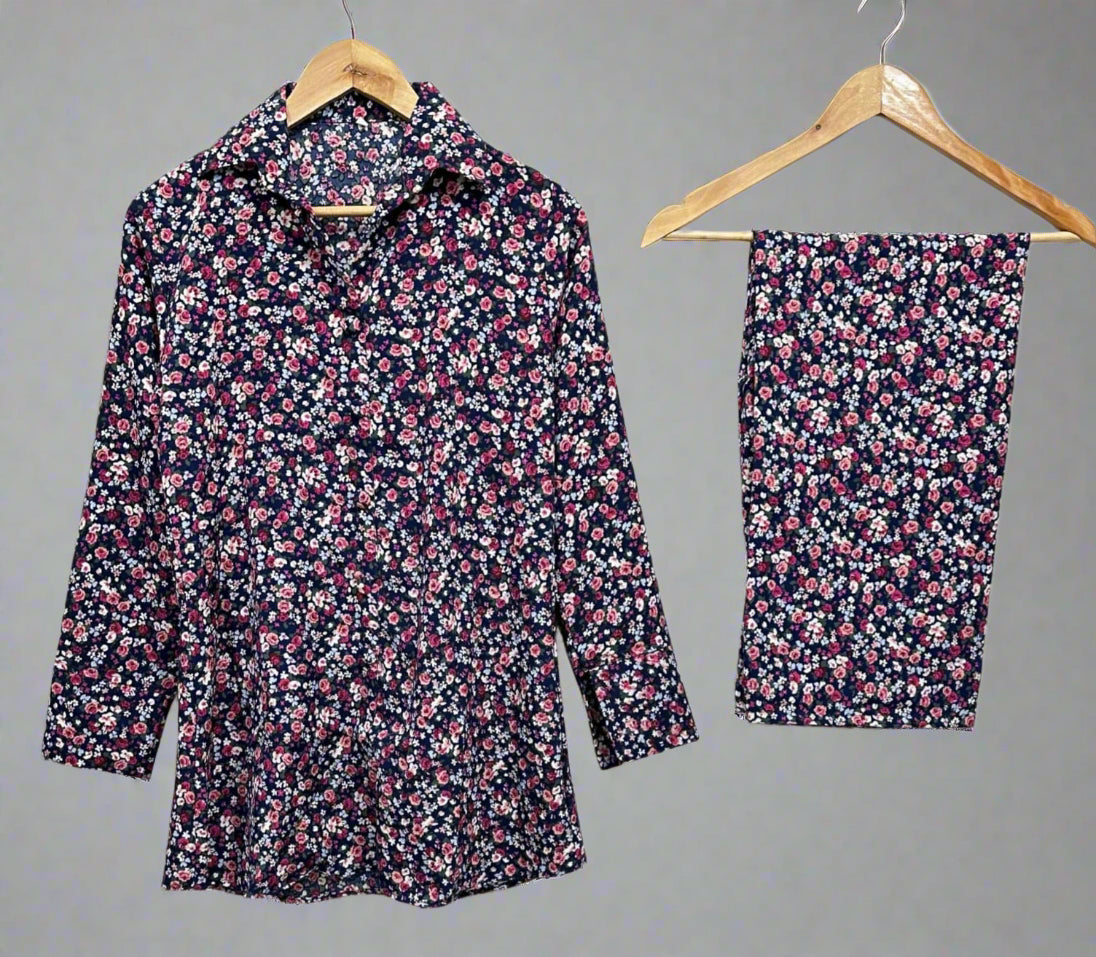 Stylish Fabric Button Cord Set for Women
