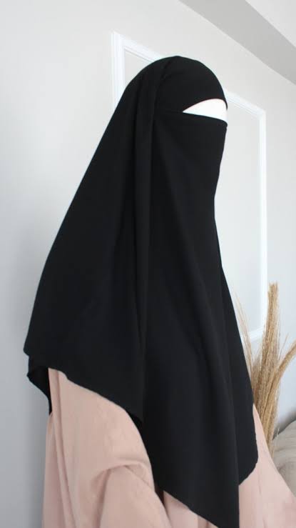1-Layer Khimar Lightweight & Full Coverage Islamic Headscarf