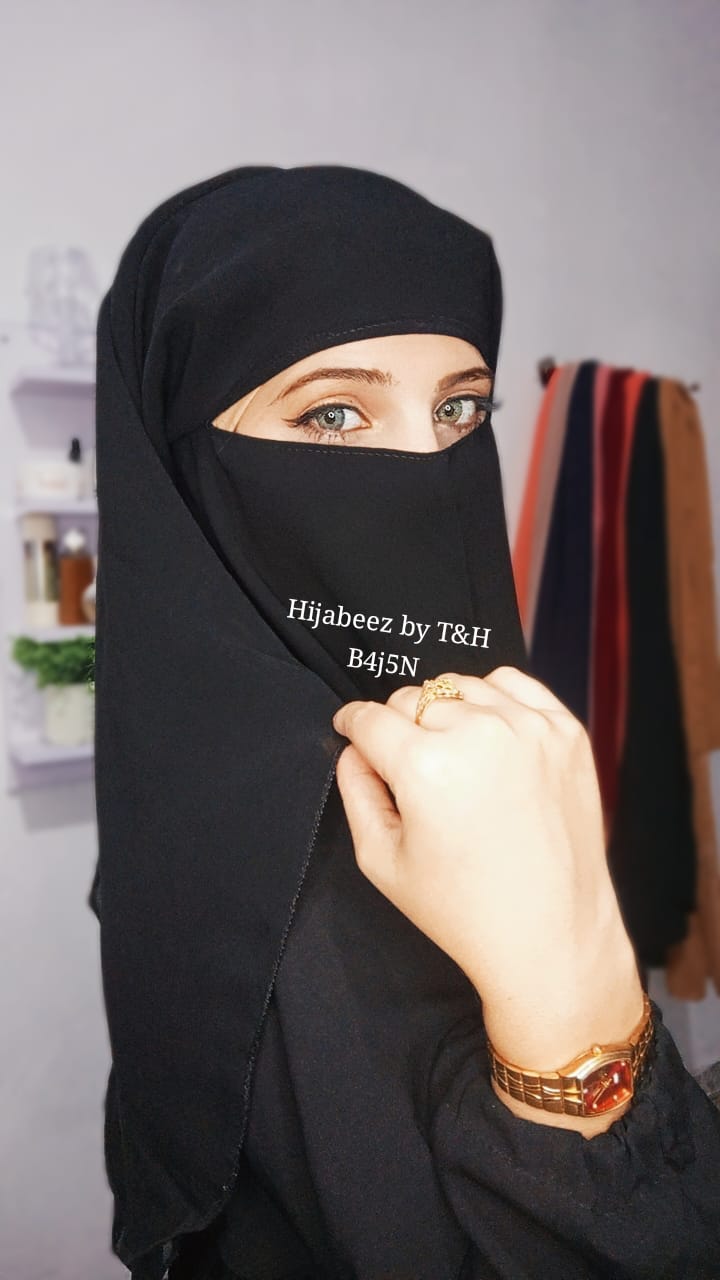 3 Layer Big Size Full Coverage Jamati Hijab