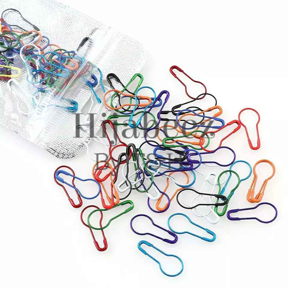Pack of 50 Hijab loop up pear Pins