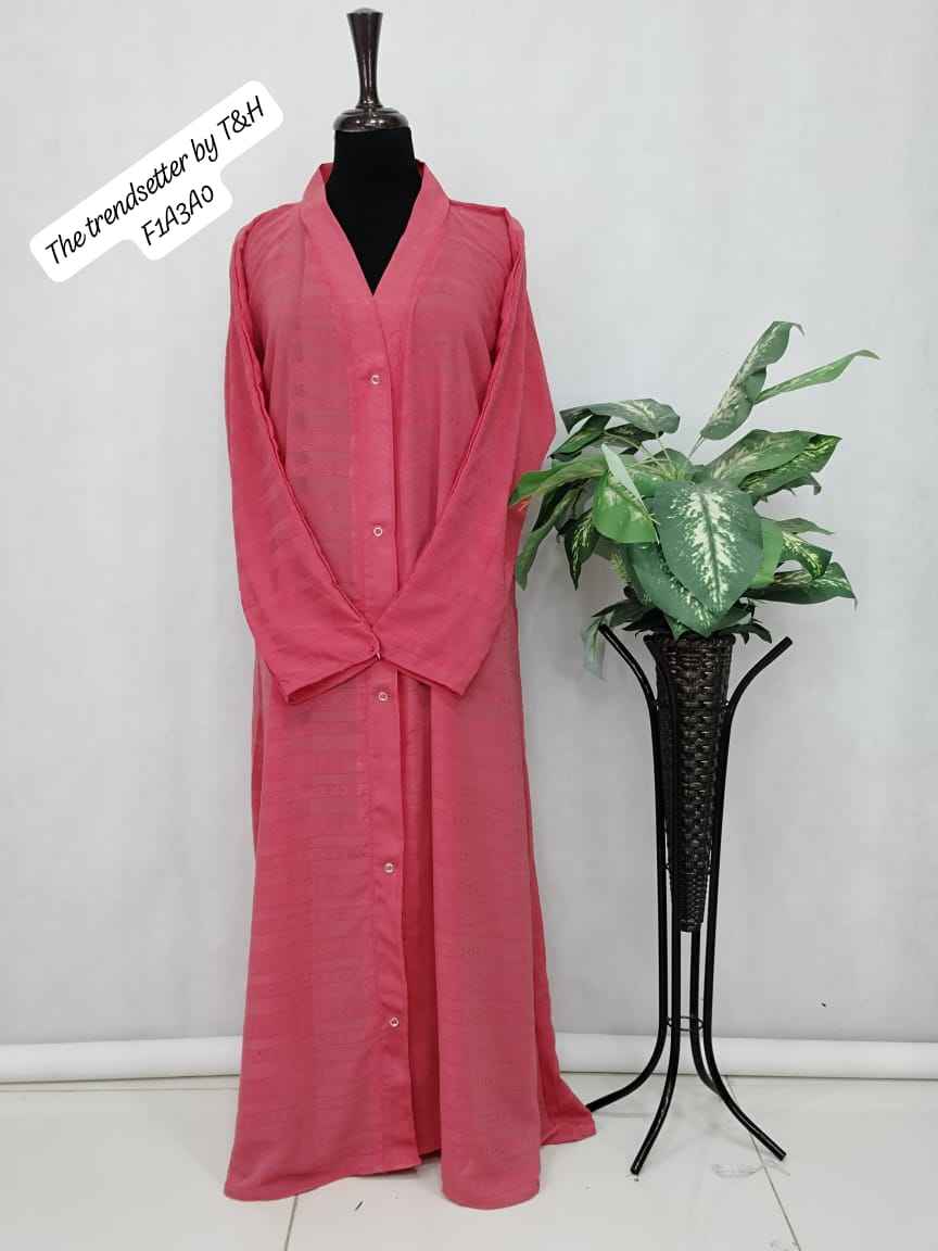 FRONT OPEN FANCY ABAYA LIGHTWEIGHT SPEICLY FOR SUMMER