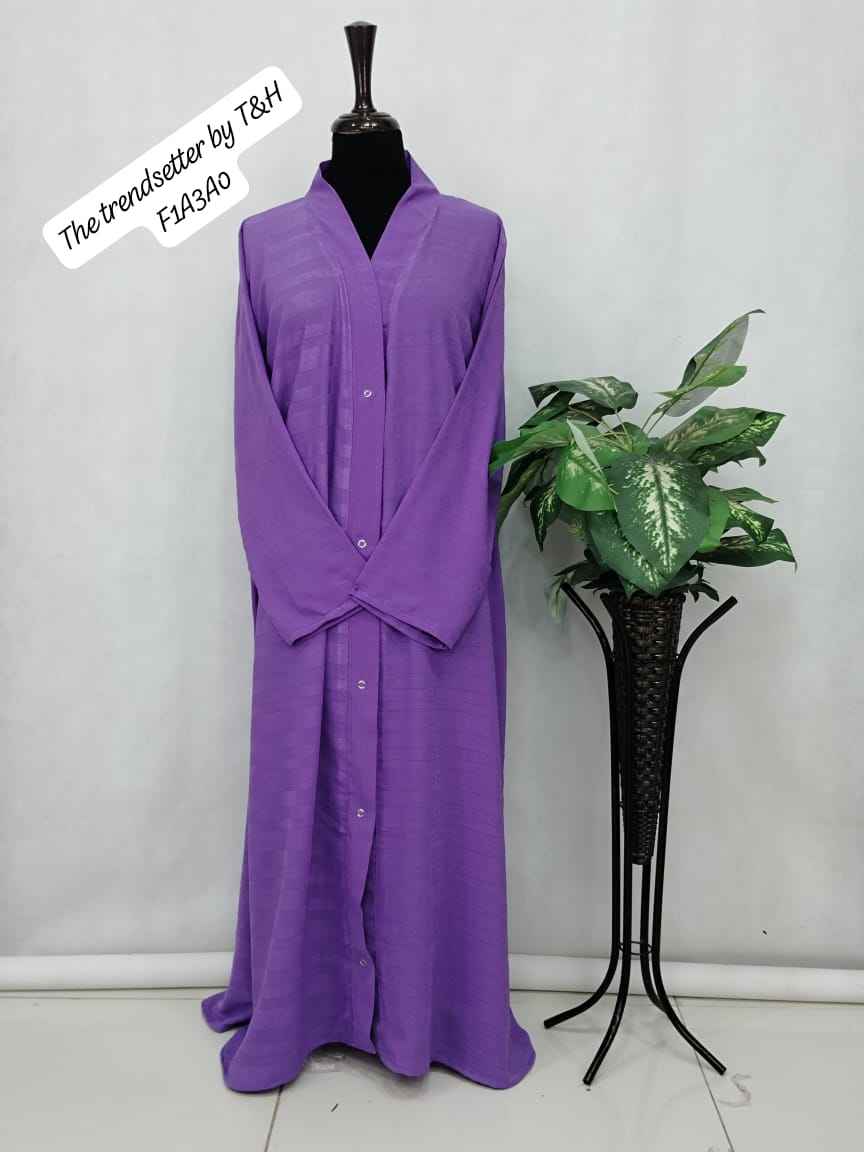 FRONT OPEN FANCY ABAYA LIGHTWEIGHT SPEICLY FOR SUMMER