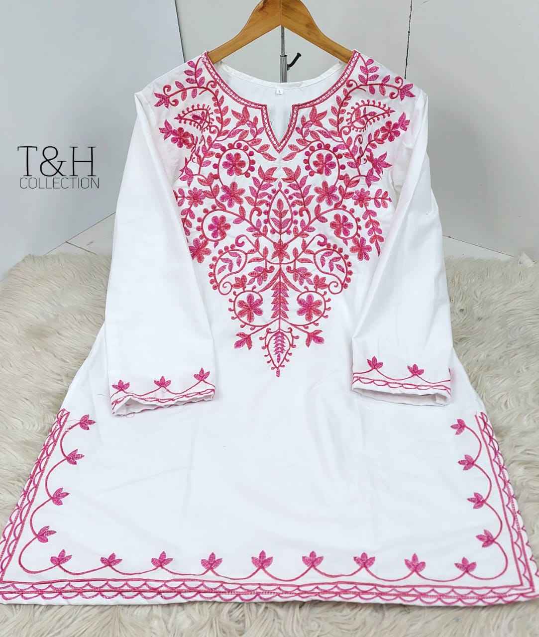 Indian Embroidered Short Kurti with Traditional Elegance