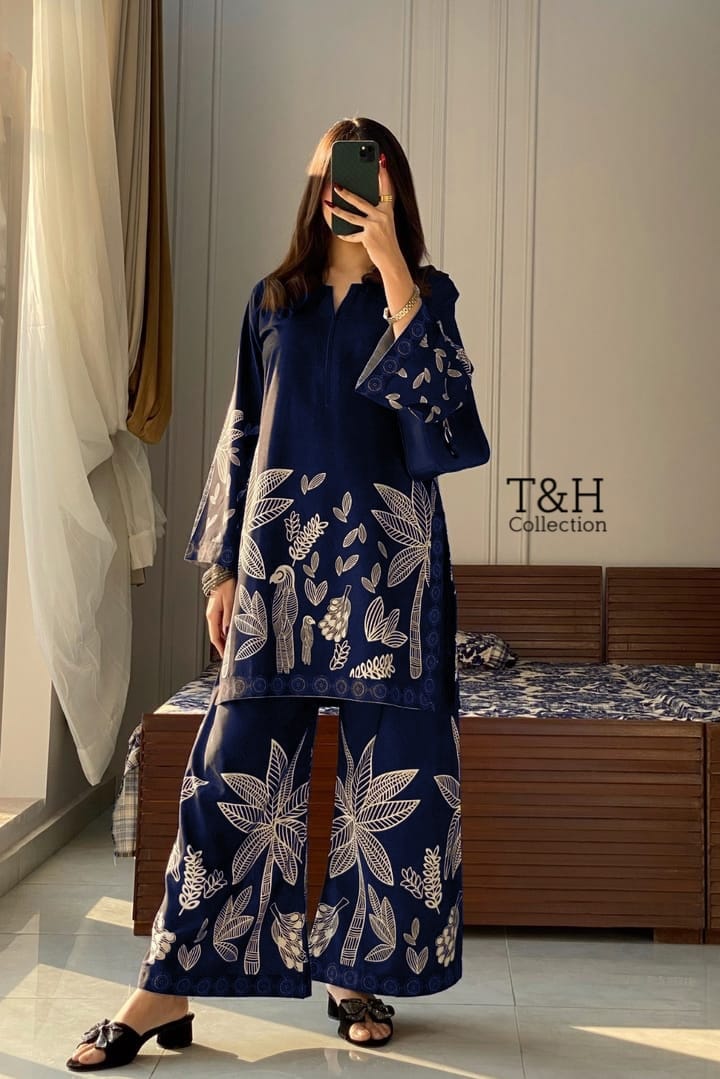 Premium Cotton 2PC Block Print Suit – Soft, Breathable & Stylish