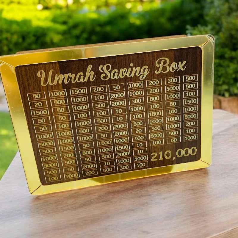 Umrah Saving Box Dark Brown