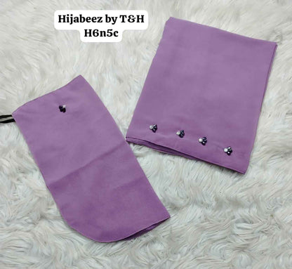 Handcrafted Nikab and Scarf Set with Elegant Embroidery