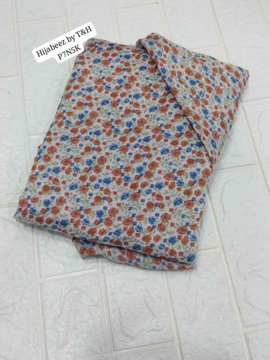 Modest Printed Namaz Khimar with Style