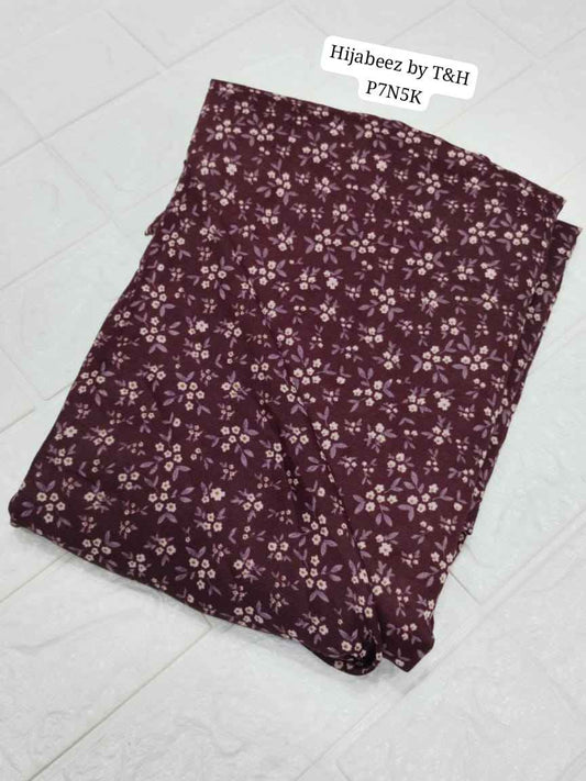 Chic Printed Khimar for Prayer and Comfort
