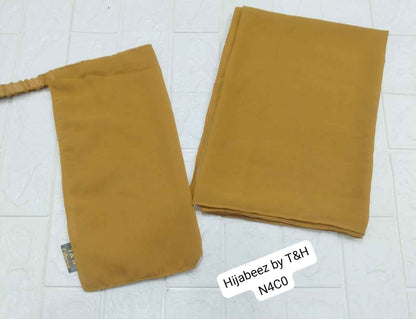 HIJAB 2 PEC LASTIC NIKAB WITH SCARF SET
