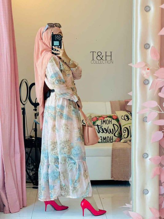 Elegant Long Chiffon Maxi Dress for Special Occasions