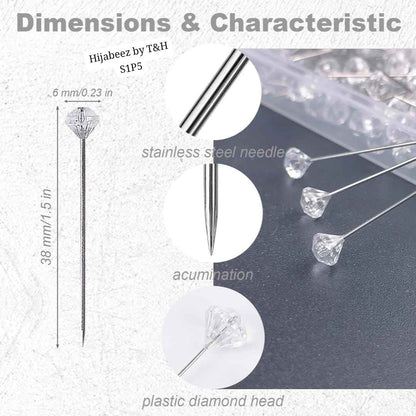 Diamond Scarf Pins for Elegant and Secure Fastening