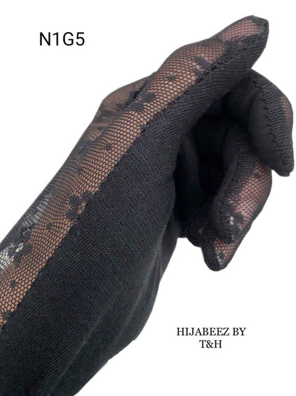 Imported Net Gloves for Elegant and Breathable Wear