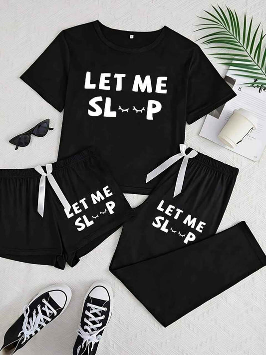 Elegance Let Me Sleep 3 Piece Night Suit