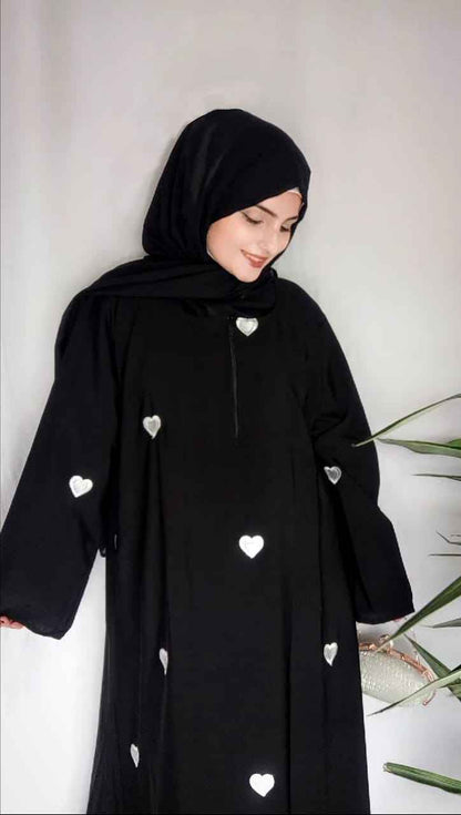 Heartful Premium Embroidered Abaya