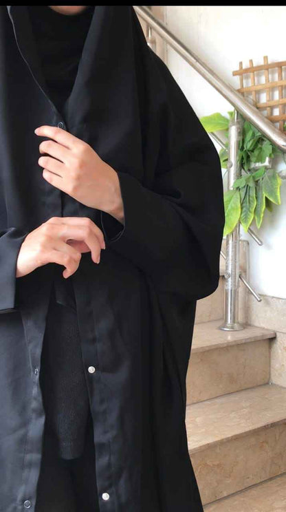 Elegant Iraqi Front Open Chadar Abaya