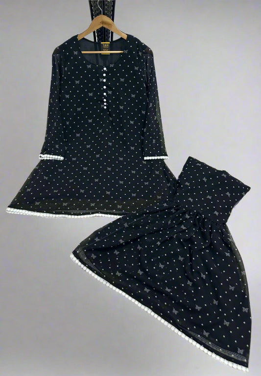 Traditional Gharara 2-Piece Set for Women