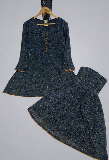 Traditional Gharara 2-Piece Set for Women