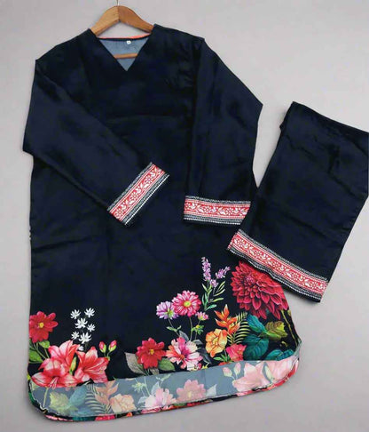 Chic Silk Printed 2-Piece Suit For Women