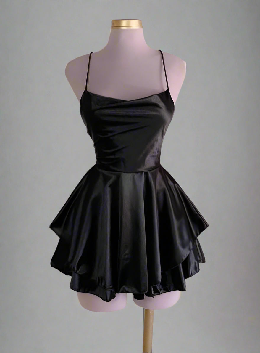 1-Piece Silk Short Nighty - Women's Sleepwear