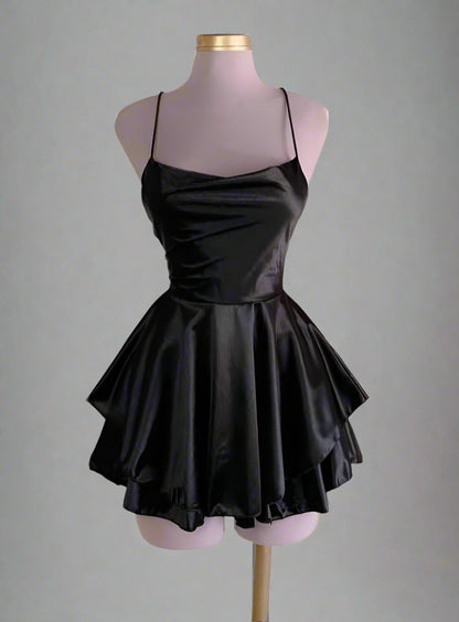 1-Piece Silk Short Nighty - Women's Sleepwear