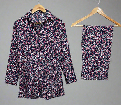 Stylish Fabric Button Cord Set for Women