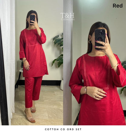 Elegant 2-Piece Cotton Cord Set