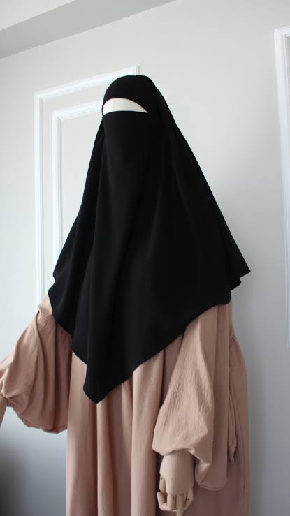 1-Layer Khimar Lightweight & Full Coverage Islamic Headscarf