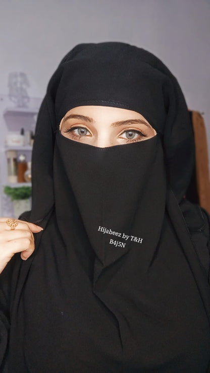 3 Layer Big Size Full Coverage Jamati Hijab