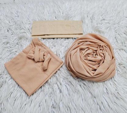 3 Piece Niqab Scarf Cap Set – Modest Islamic Wear For Women