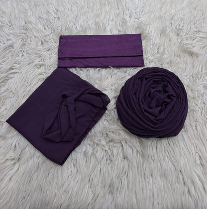 3 Piece Niqab Scarf Cap Set – Modest Islamic Wear For Women