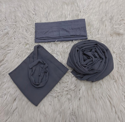 3 Piece Niqab Scarf Cap Set – Modest Islamic Wear For Women
