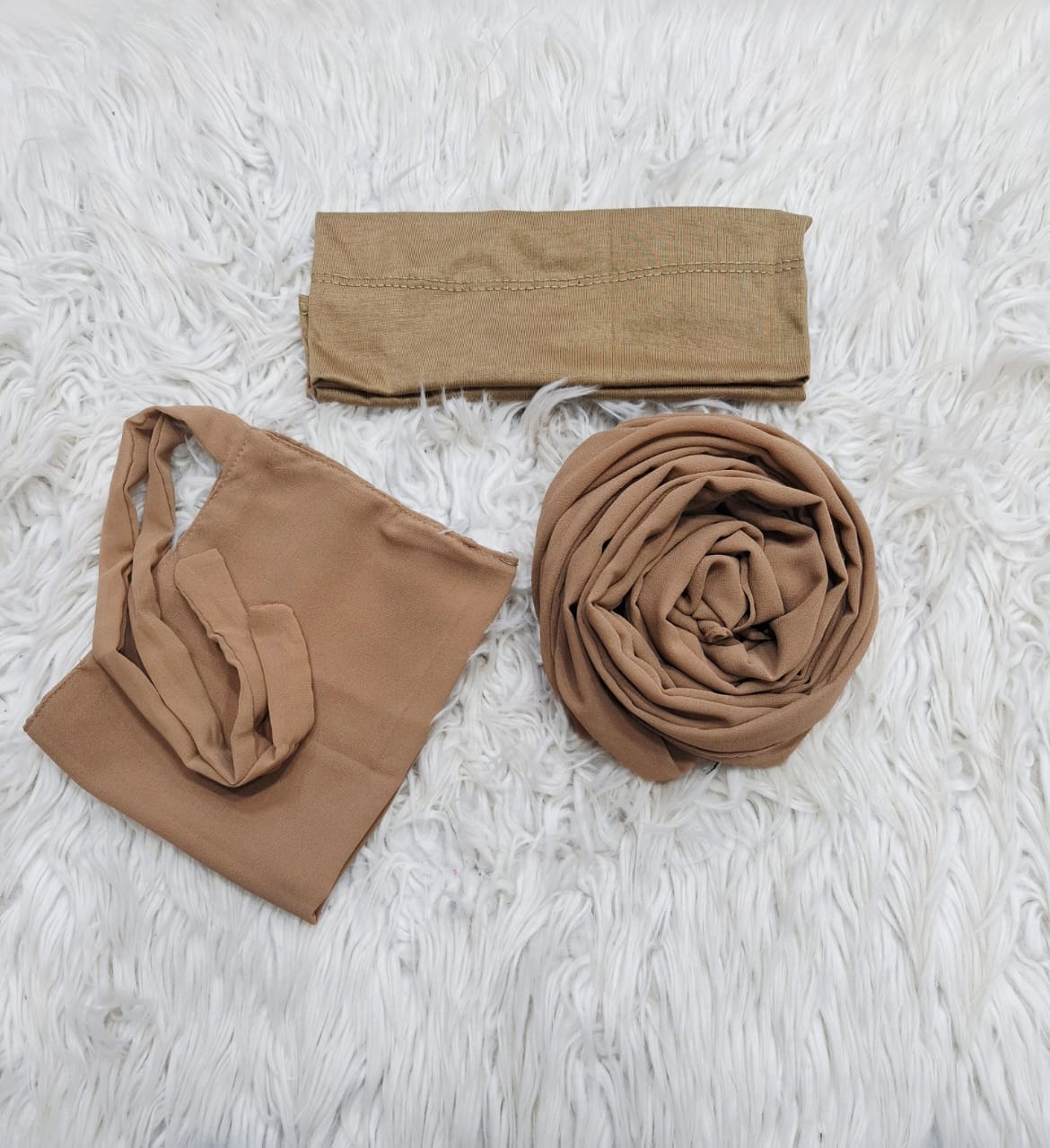 3 Piece Niqab Scarf Cap Set – Modest Islamic Wear For Women