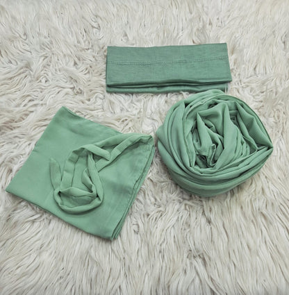 3 Piece Niqab Scarf Cap Set – Modest Islamic Wear For Women