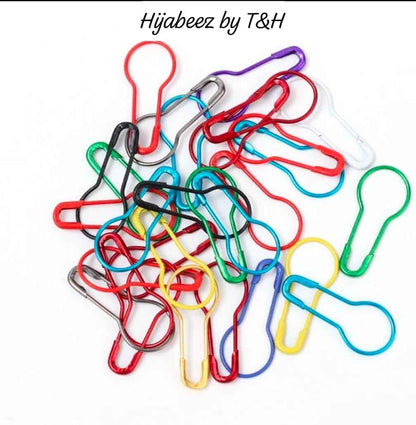 Pack of 50 Hijab loop up pear Pins