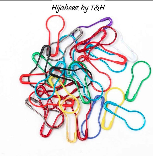 Pack of 50 Hijab loop up pear Pins