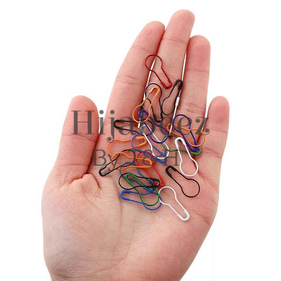 Pack of 50 Hijab loop up pear Pins