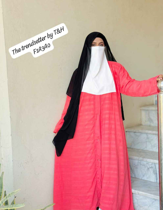 FRONT OPEN FANCY ABAYA LIGHTWEIGHT SPEICLY FOR SUMMER