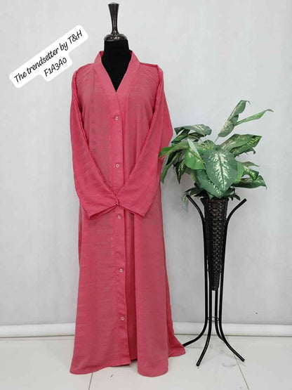 FRONT OPEN FANCY ABAYA LIGHTWEIGHT SPEICLY FOR SUMMER