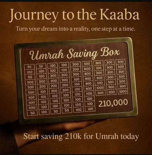 Umrah Saving Box Dark Brown