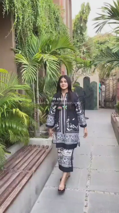 Stylish Digital Print 2PC Suit – Soft Cotton For Daily & Casual Wear